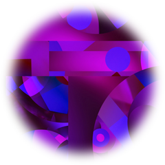 Purple Disk by Boddi Design